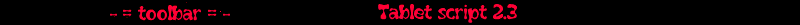 Tablet Script